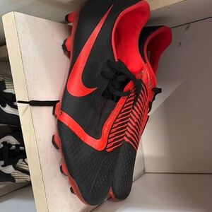 Nike Black and Red Soccer Cleats